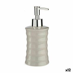 Dispenser di Sapone Berilo DW29108LP-G Grigio Metallo Ceramica Onde 260 ml (12 Unità)