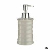 Dispenser di Sapone Berilo DW29108LP-G Grigio Metallo Ceramica Onde 260 ml (12 Unità)