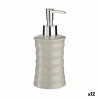 Dispenser di Sapone Berilo DW29108LP-G Grigio Metallo Ceramica Onde 260 ml (12 Unità)