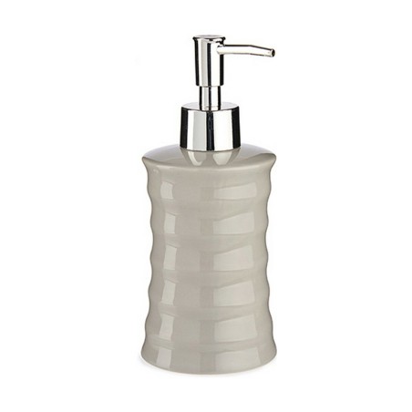 Dispenser di Sapone Berilo DW29108LP-G Grigio Metallo Ceramica Onde 260 ml (12 Unità)