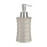 Dispenser di Sapone Berilo DW29108LP-G Grigio Metallo Ceramica Onde 260 ml (12 Unità)