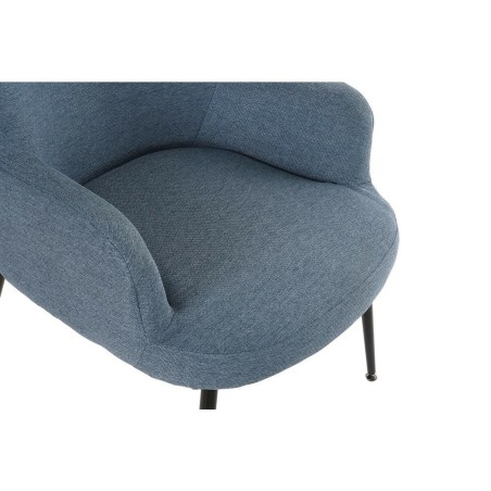 Poltrona DKD Home Decor Azzurro Nero Metallo 70 x 60 x 84 cm