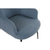 Poltrona DKD Home Decor Azzurro Nero Metallo 70 x 60 x 84 cm