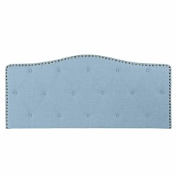 Testiera del Letto DKD Home Decor Azzurro Beige Celeste Legno d'albero della gomma 146 x 6 x 68 cm