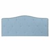 Testiera del Letto DKD Home Decor Azzurro Beige Celeste Legno d'albero della gomma 146 x 6 x 68 cm