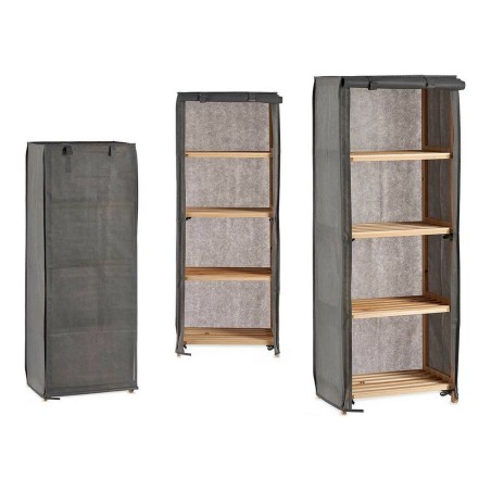 Scaffale Kipit MH10228H Marrone Grigio Legno 30 x 113 x 42 cm