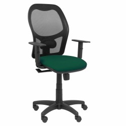 Sedia da Ufficio Piqueras y Crespo 6B10CRN Verde scuro Con braccioli