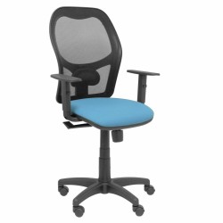 Sedia da Ufficio Piqueras y Crespo 3B10CRN Blu cielo Con braccioli