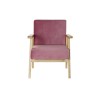 Poltrona DKD Home Decor Rosa Poliestere Legno MDF (61 x 63 x 77 cm)