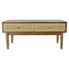 Tavolino da Caffè DKD Home Decor Abete Rattan (106 x 55 x 46 cm)