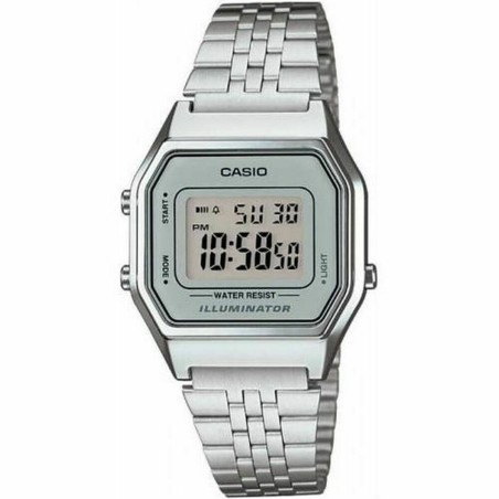 Orologio Unisex Casio LA680WEA-7EF Grigio Argentato (Ø 33 mm)