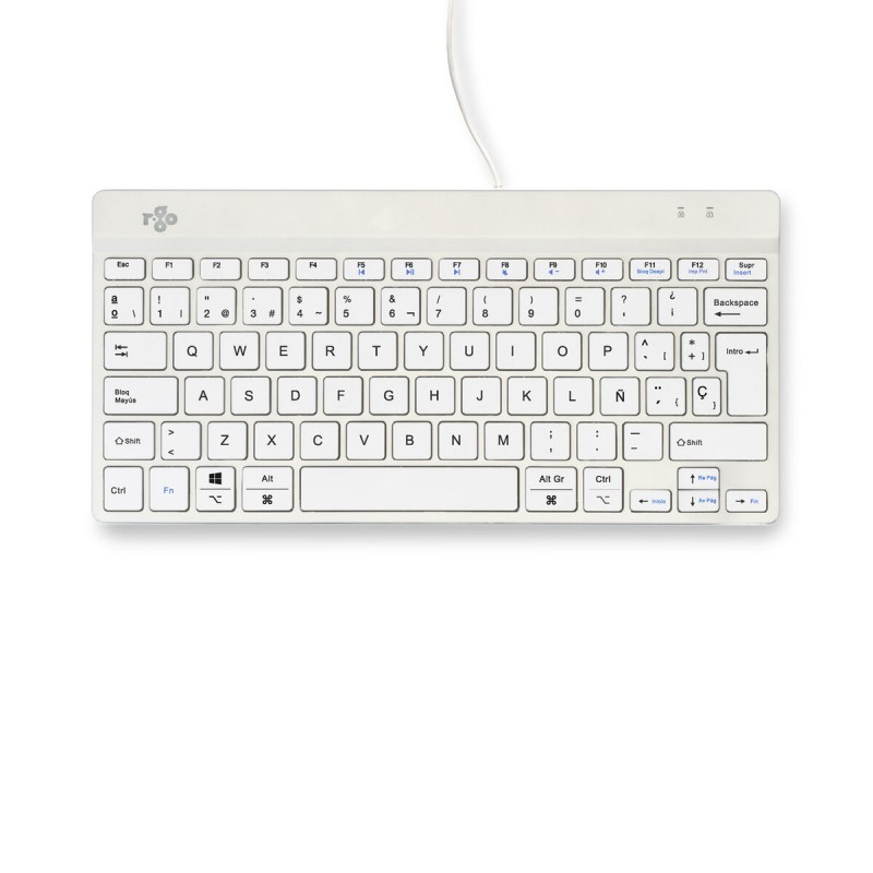 Tastiera R-Go RGOCOESWDWH Bianco Qwerty in Spagnolo