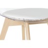 Sedia da Sala da Pranzo DKD Home Decor Bianco Trasparente Naturale Legno Policarbonato 54 x 47 x 81 cm