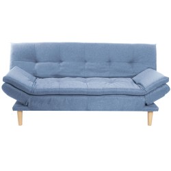 Divano DKD Home Decor Azzurro Blu cielo Naturale Legno Scandi 180 x 85 x 83 cm