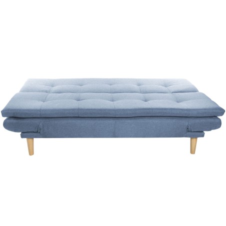 Divano DKD Home Decor Azzurro Blu cielo Naturale Legno Scandi 180 x 85 x 83 cm