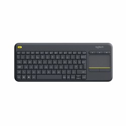 Tastiera Logitech K400 Plus Tv Nero Qwerty in Spagnolo QWERTY