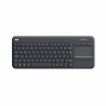 Tastiera Logitech K400 Plus Tv Nero Qwerty in Spagnolo QWERTY