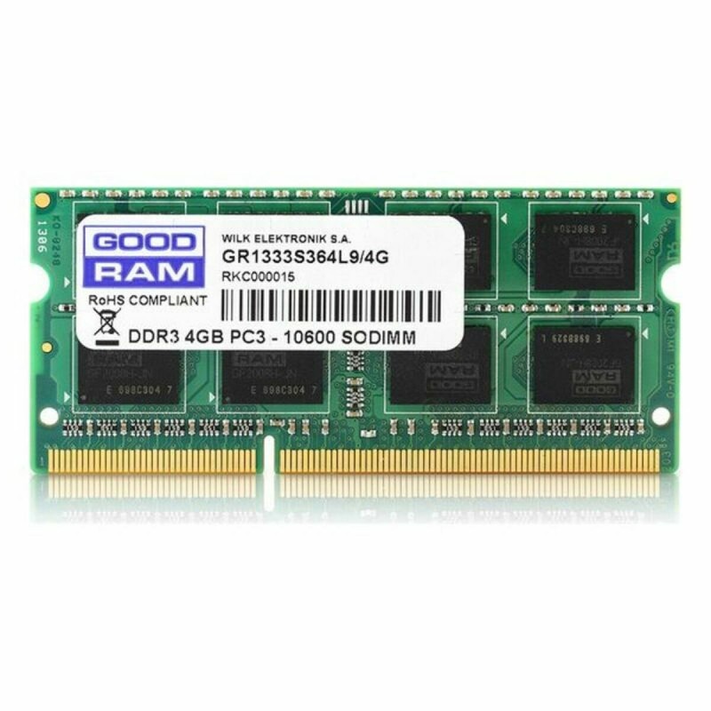 Memoria RAM GoodRam GR1333S364L9S/4G 4 GB DDR3 1333 MHz 1333 MHz CL9 4 GB DDR3 Memoria RAM GoodRam GR1333S364L9S/4G 4 GB DDR3 1333 MHz 1333 MHz CL9 4 GB DDR3