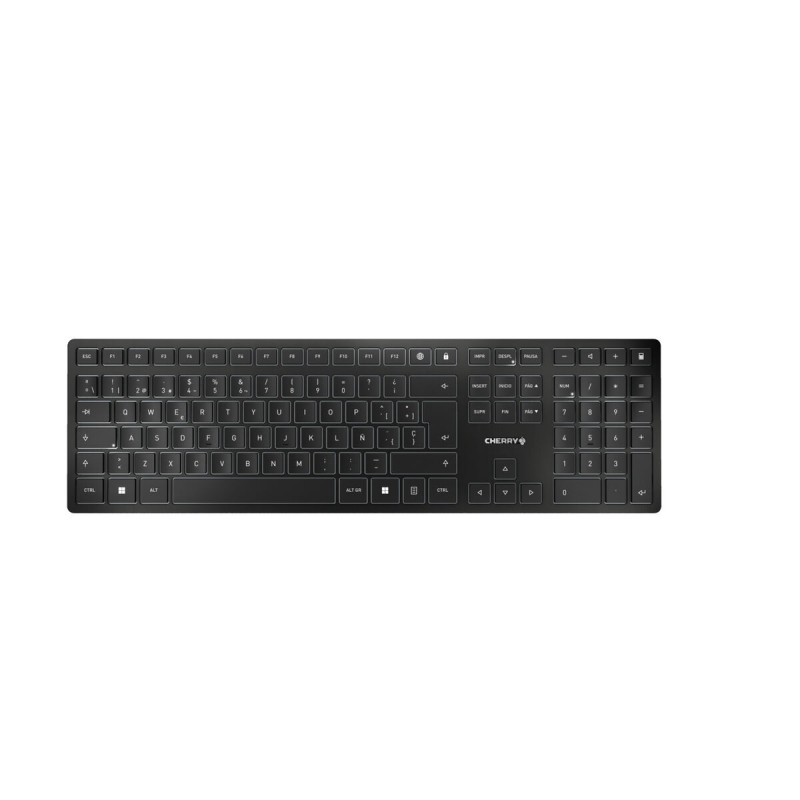 Tastiera Bluetooth Cherry KW 9100 SLIM Nero Qwerty in Spagnolo Tastiera Bluetooth Cherry KW 9100 SLIM Nero Qwerty in Spagnolo