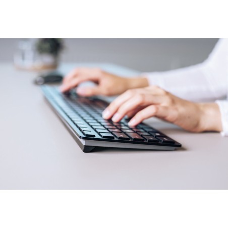 Tastiera Bluetooth Cherry KW 9100 SLIM Nero Qwerty in Spagnolo