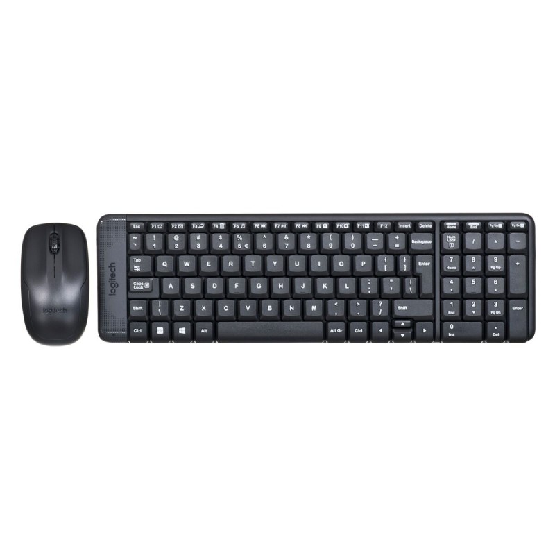 Tastiera e Mouse Logitech Wireless Combo MK220 Nero QWERTY Qwerty US Tastiera e Mouse Logitech Wireless Combo MK220 Nero QWERTY Qwerty US