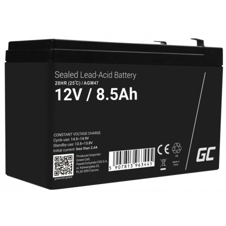 Batteria per Gruppo di Continuità UPS Green Cell AGM47 8500 mAh 12 V