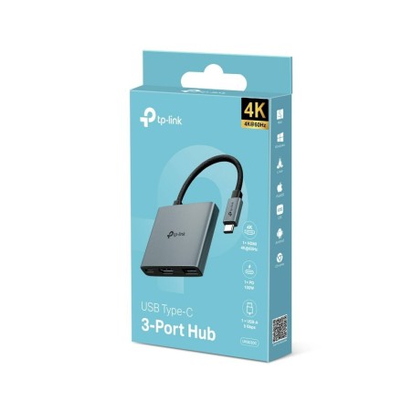 Cavo USB TP-Link UH3020C 100 W Nero Grigio
