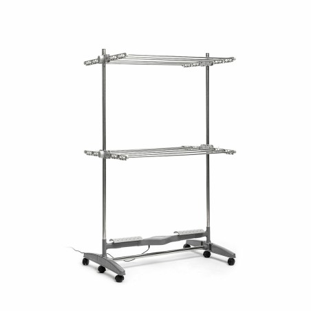 Stendibiancheria Elettrico Pieghevole con Flusso d'Aria Naturale Dryllon InnovaGoods 24 W 12 sbarre