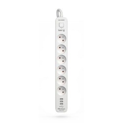 Multipresa 6 Prese con Interruttore Kerg M02601 (1,5 m)