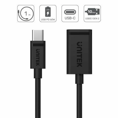 Cavo da USB-C a USB Unitek C476BK-1M 1 m
