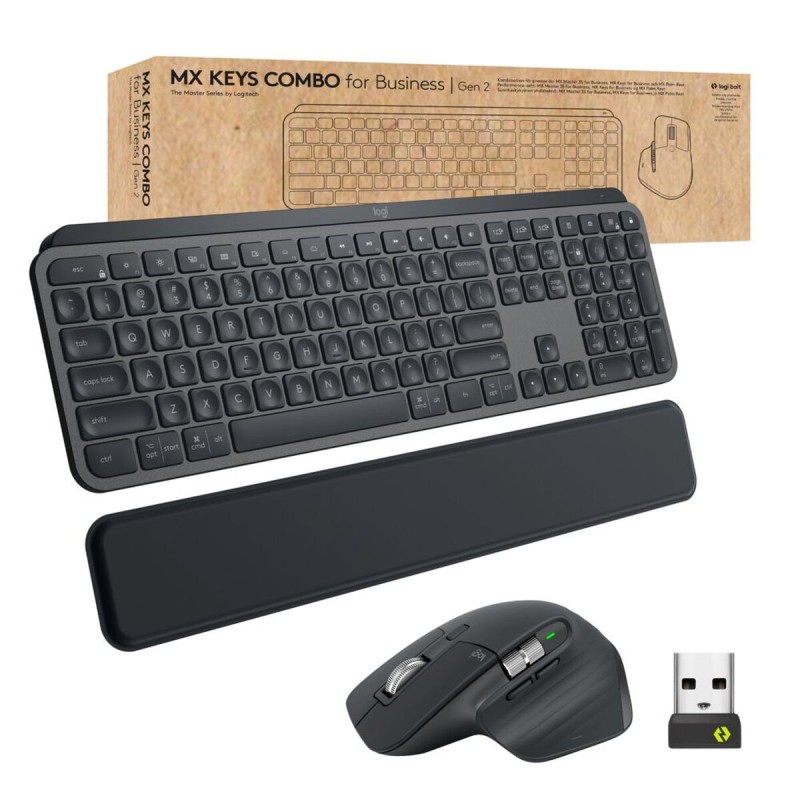 Tastiera e Mouse Wireless Logitech 920-010930 Qwerty in Spagnolo Tastiera e Mouse Wireless Logitech 920-010930 Qwerty in Spagnolo