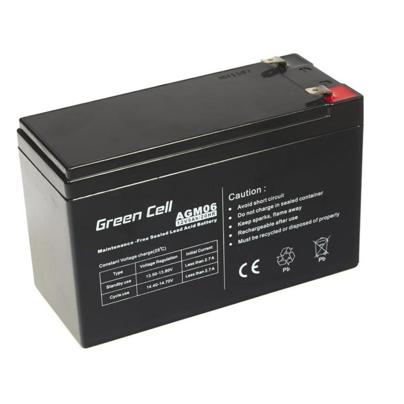 Batteria per Gruppo di Continuità UPS Green Cell AGM06 9 Ah 12 V Batteria per Gruppo di Continuità UPS Green Cell AGM06 9 Ah 12 V