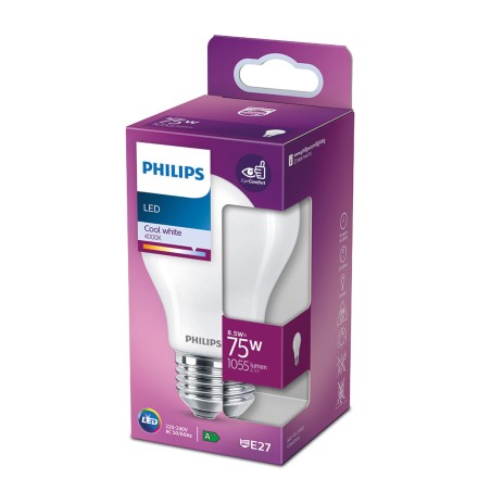 Lampadina LED Philips Standard E 8,5 W E27 1055 lm Ø 6 x 10,4 cm (4000 K)