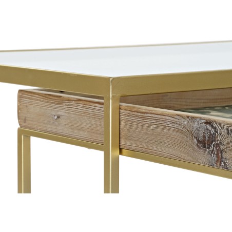 Tavolino da Caffè DKD Home Decor Dorato Naturale 90 x 60 x 45 cm