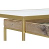 Tavolino da Caffè DKD Home Decor Dorato Naturale 90 x 60 x 45 cm