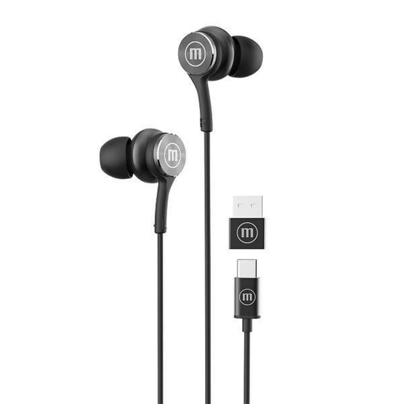 Auricolari con Microfono Maxell XC1 Nero Auricolari con Microfono Maxell XC1 Nero