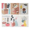 Quadro DKD Home Decor Plants Vaso Scandinavo 30 x 1,8 x 40 cm Multicolore