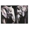 Quadro Home ESPRIT Nero Grigio Stampato 150 x 0,4 x 100 cm