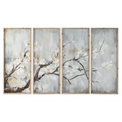 Quadro Home ESPRIT Azzurro Bianco Marrone Orientale 200 x 2,5 x 120 cm