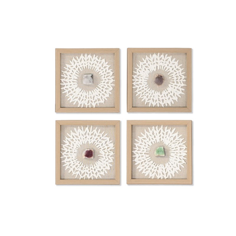 Quadro Home ESPRIT Bianco Naturale Moderno 22 x 2 x 22 cm Quadro Home ESPRIT Bianco Naturale Moderno 22 x 2 x 22 cm