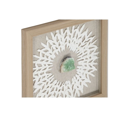 Quadro Home ESPRIT Bianco Naturale Moderno 22 x 2 x 22 cm
