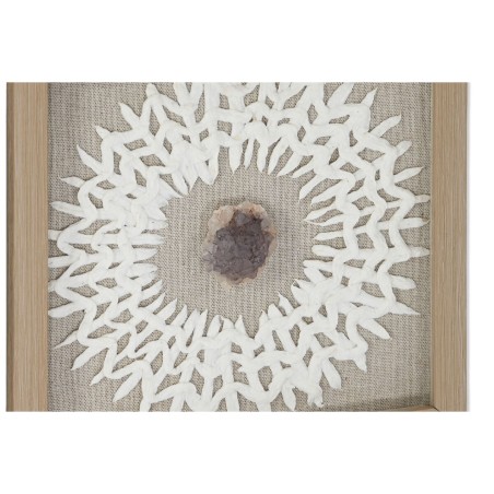 Quadro Home ESPRIT Bianco Naturale Moderno 22 x 2 x 22 cm