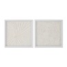 Quadro Home ESPRIT Bianco Naturale Scandinavo 35 x 2 x 35 cm