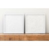 Quadro Home ESPRIT Bianco Naturale Scandinavo 35 x 2 x 35 cm