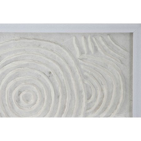 Quadro Home ESPRIT Bianco Naturale Scandinavo 35 x 2 x 35 cm
