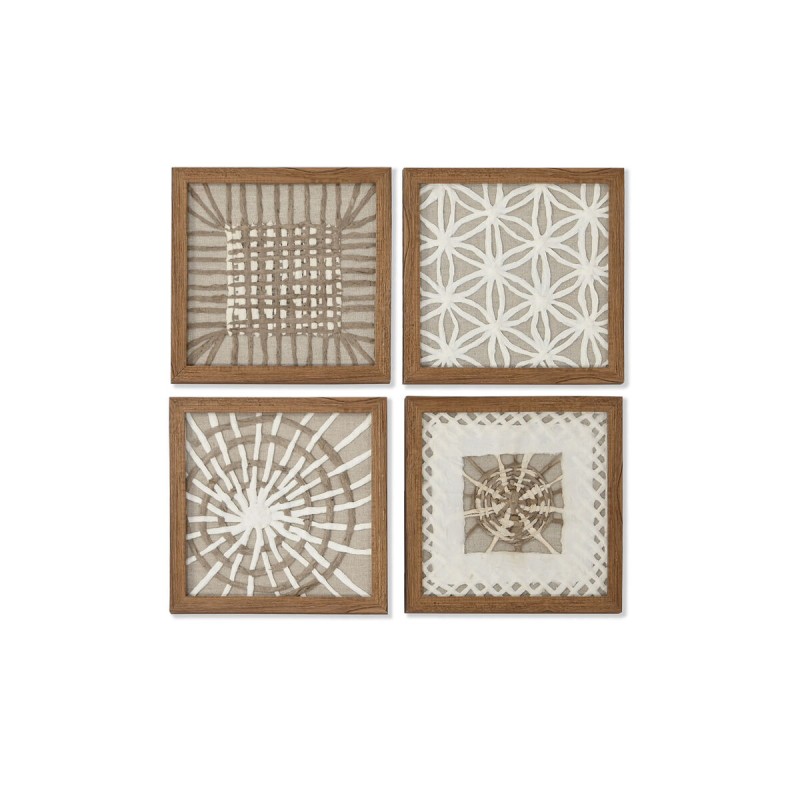 Quadro Home ESPRIT Bianco Naturale Moderno 22 x 2 x 22 cm Quadro Home ESPRIT Bianco Naturale Moderno 22 x 2 x 22 cm