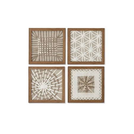 Quadro Home ESPRIT Bianco Naturale Moderno 22 x 2 x 22 cm