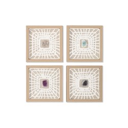 Quadro Home ESPRIT Bianco Naturale Moderno 22 x 2 x 22 cm