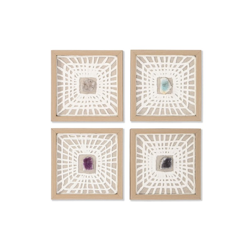 Quadro Home ESPRIT Bianco Naturale Moderno 22 x 2 x 22 cm Quadro Home ESPRIT Bianco Naturale Moderno 22 x 2 x 22 cm