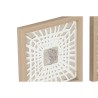Quadro Home ESPRIT Bianco Naturale Moderno 22 x 2 x 22 cm